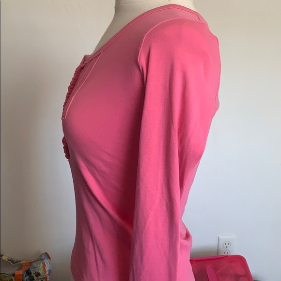 Victoria’s Secret Pink Ruffle Long sleeve Tee - Picture 3 of 5